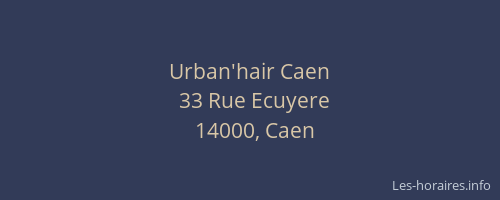 Urban'hair Caen