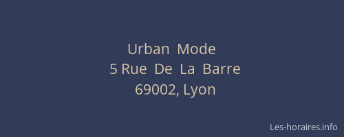 Urban  Mode
