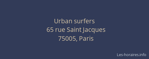 Urban surfers