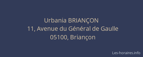 Urbania BRIANÇON