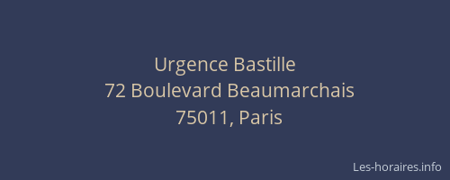 Urgence Bastille