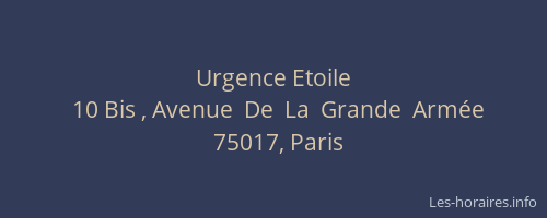Urgence Etoile