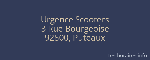 Urgence Scooters