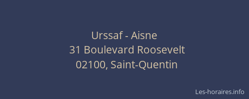 Urssaf - Aisne