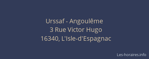 Urssaf - Angoul&ecirc;me