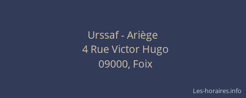 Urssaf - Ariège