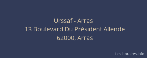 Urssaf - Arras