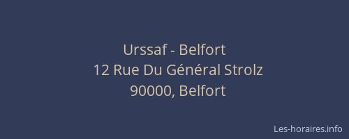 Urssaf - Belfort