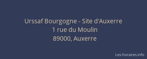 Urssaf Bourgogne - Site d'Auxerre