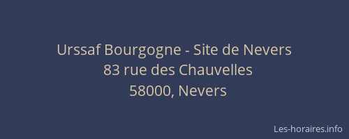 Urssaf Bourgogne - Site de Nevers