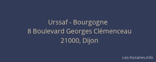 Urssaf - Bourgogne