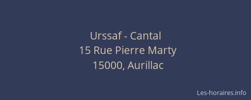 Urssaf - Cantal