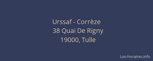 Urssaf - Corr&egrave;ze