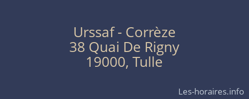 Urssaf - Corrèze