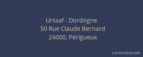 Urssaf - Dordogne