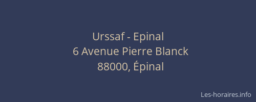 Urssaf - Epinal