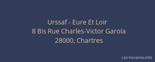 Urssaf - Eure Et Loir