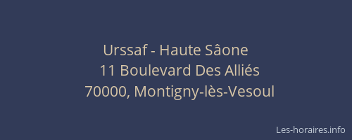 Urssaf - Haute S&acirc;one