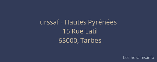 urssaf - Hautes Pyrénées