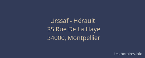 Urssaf - Hérault