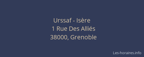Urssaf - Isère