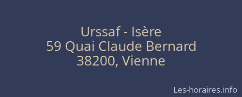 Urssaf - Isère