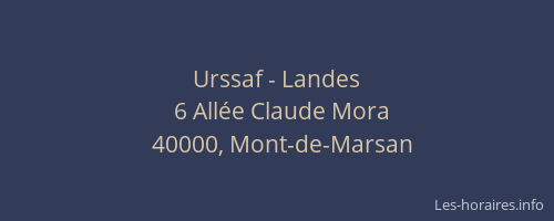 Urssaf - Landes