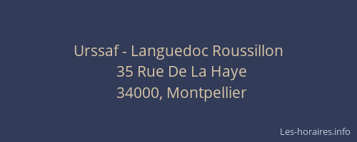 Urssaf - Languedoc Roussillon