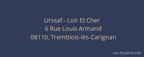 Urssaf - Loir Et Cher