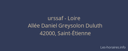 urssaf - Loire