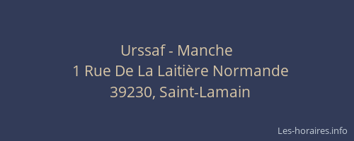 Urssaf - Manche