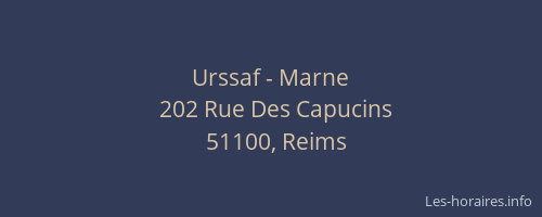 Urssaf - Marne