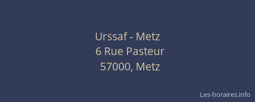 Urssaf - Metz