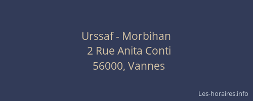 Urssaf - Morbihan