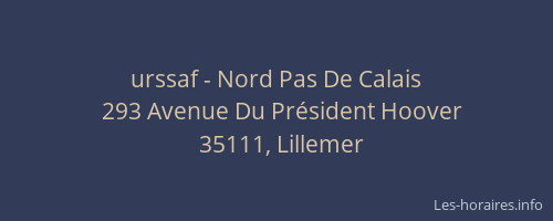 urssaf - Nord Pas De Calais