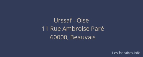 Urssaf - Oise