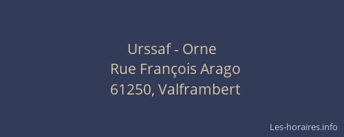 Urssaf - Orne