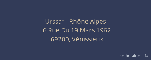 Urssaf - Rhône Alpes