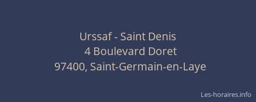 Urssaf - Saint Denis