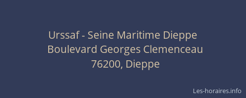 Urssaf - Seine Maritime Dieppe