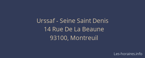 Urssaf - Seine Saint Denis