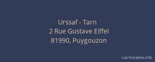 Urssaf - Tarn