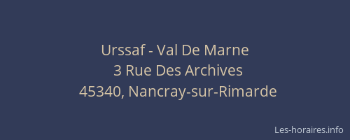 Urssaf - Val De Marne