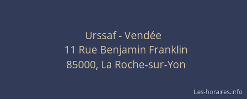 Urssaf - Vendée