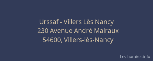 Urssaf - Villers Lès Nancy