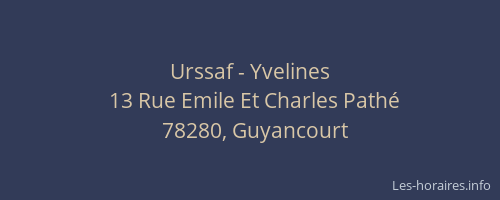 Urssaf - Yvelines