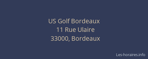US Golf Bordeaux