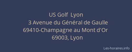 US Golf  Lyon