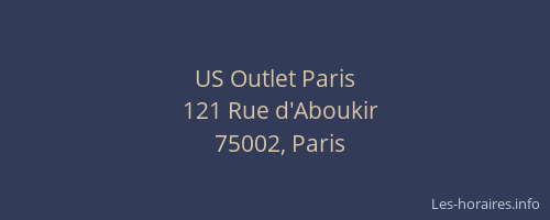 US Outlet Paris