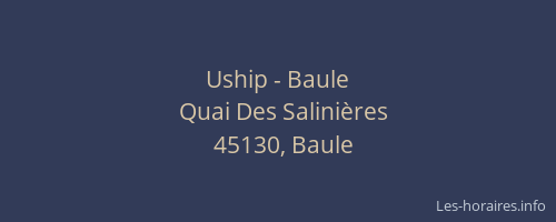 Uship - Baule